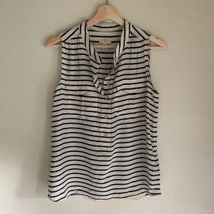 J Crew 100% Silk sleeveless blouse in Size 6